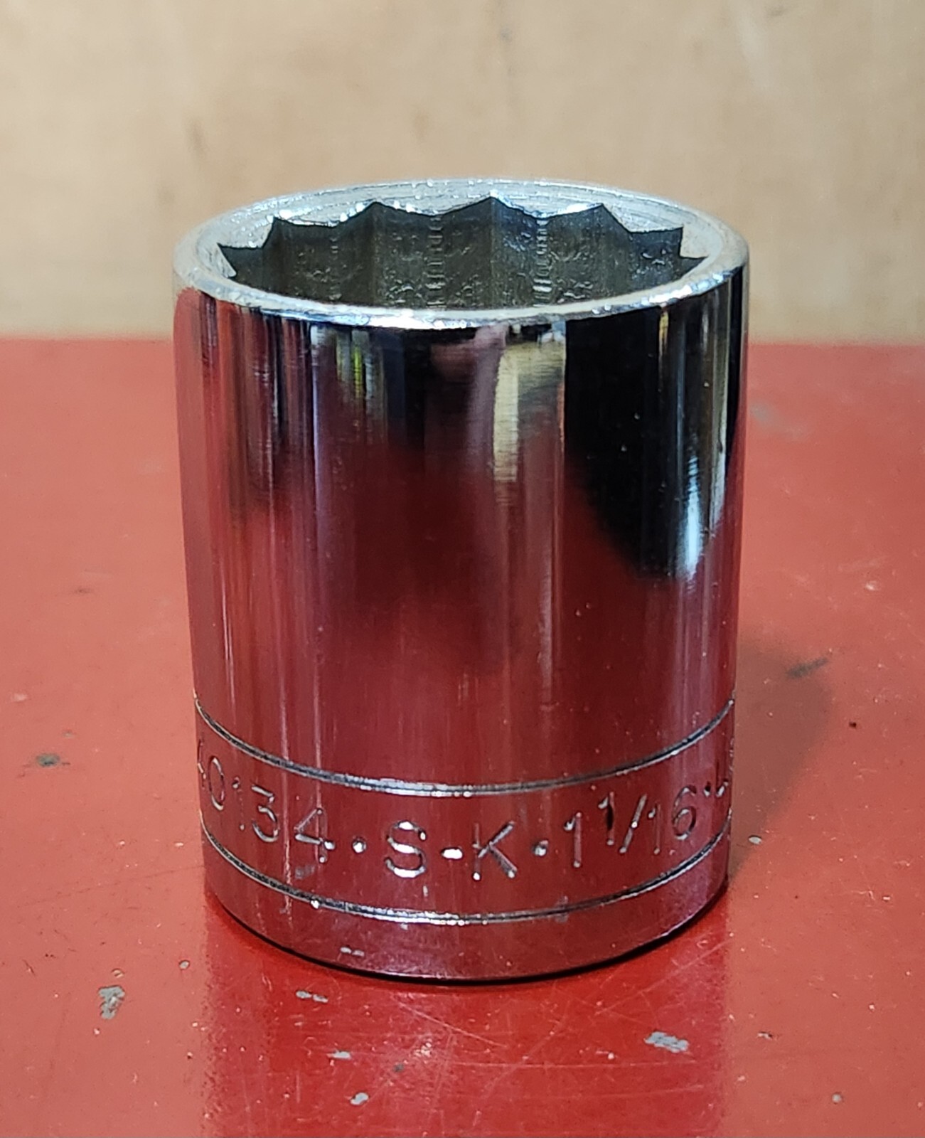 SK 1/2" Drive 1-1/16" Shallow Socket 40134 12pt Many Styles NOS Vintage USA