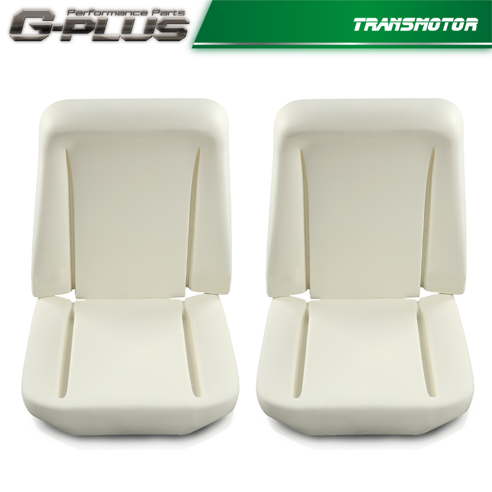 Pair Seat Front Bucket Seat Foam Bun Cushion Upper & Lower Fit For 1966-1972 GM