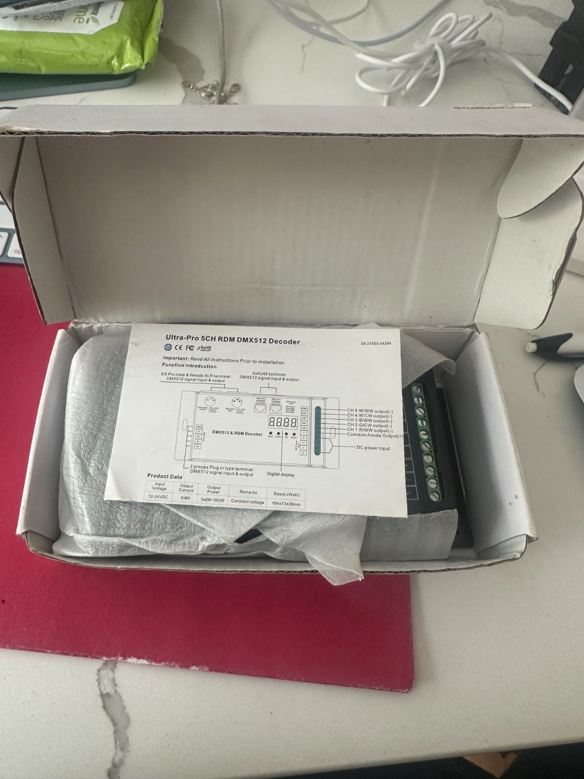 Ultra-Pro 5 Channel DMX Decoder - 2 available