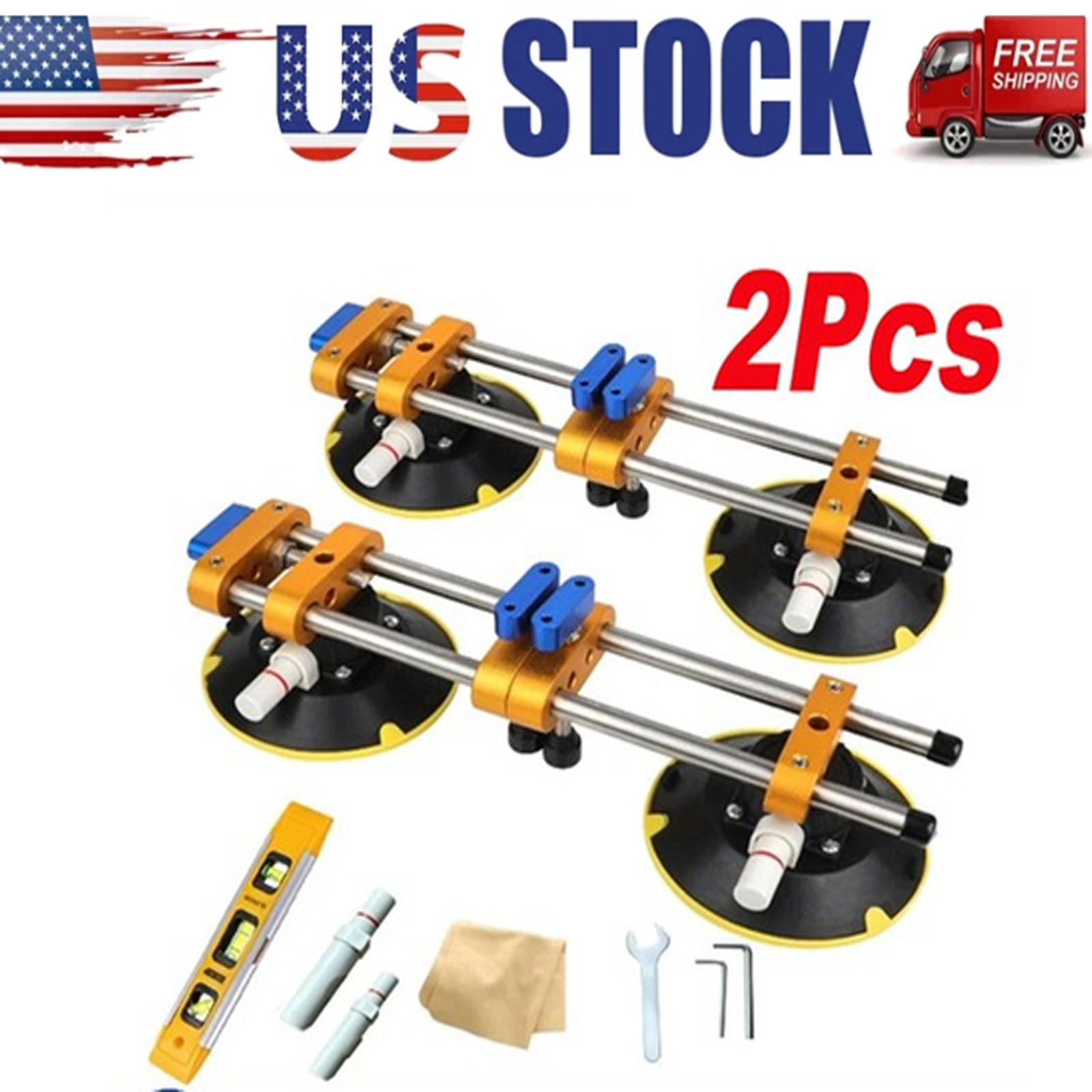 Seamless Seam Setter with 6 inch Vacuum Suction Cups for Countertop Joining US