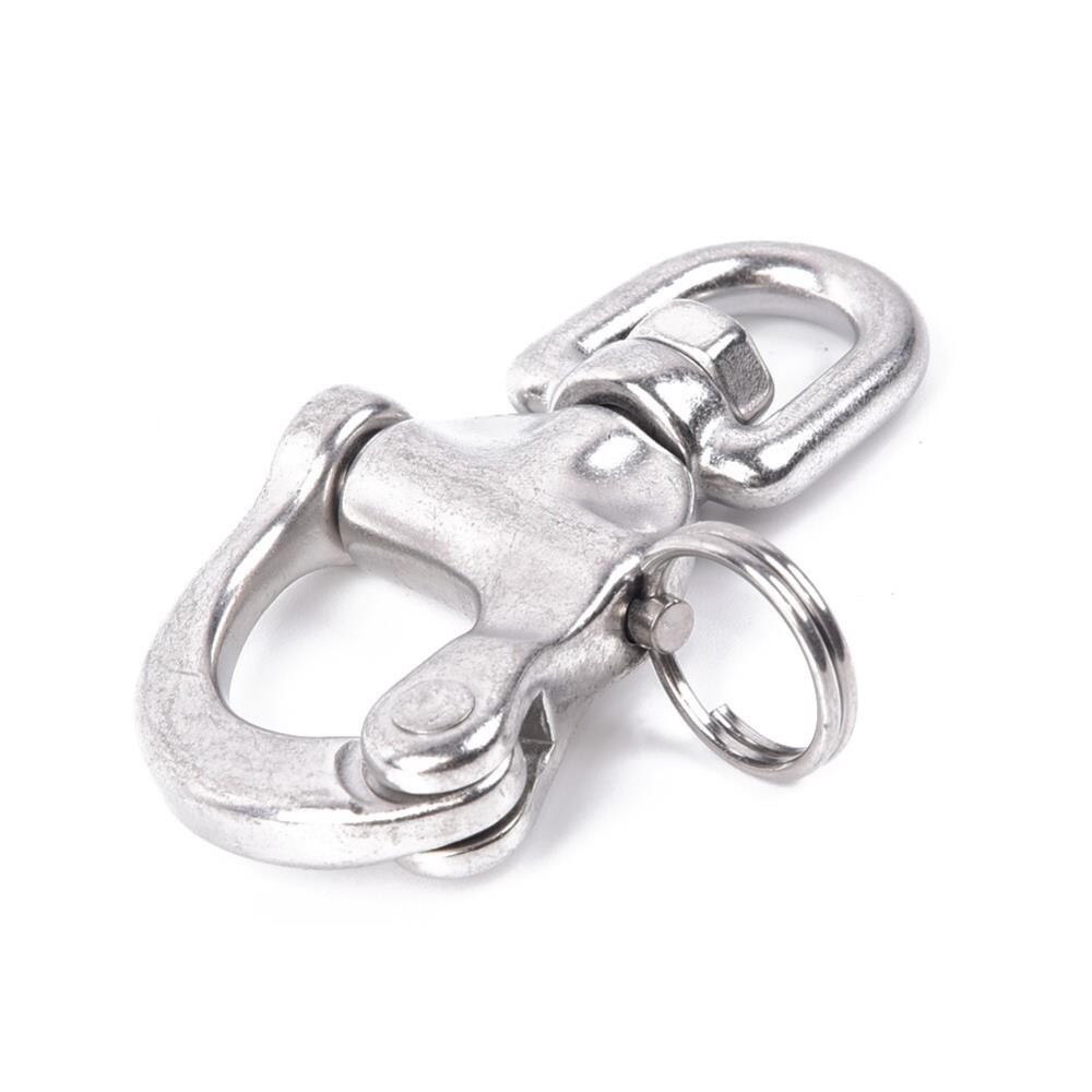 316 Stainless Steel Swivel Bail Snap Shackle Hook Marine Boat Yacht Hardware-US