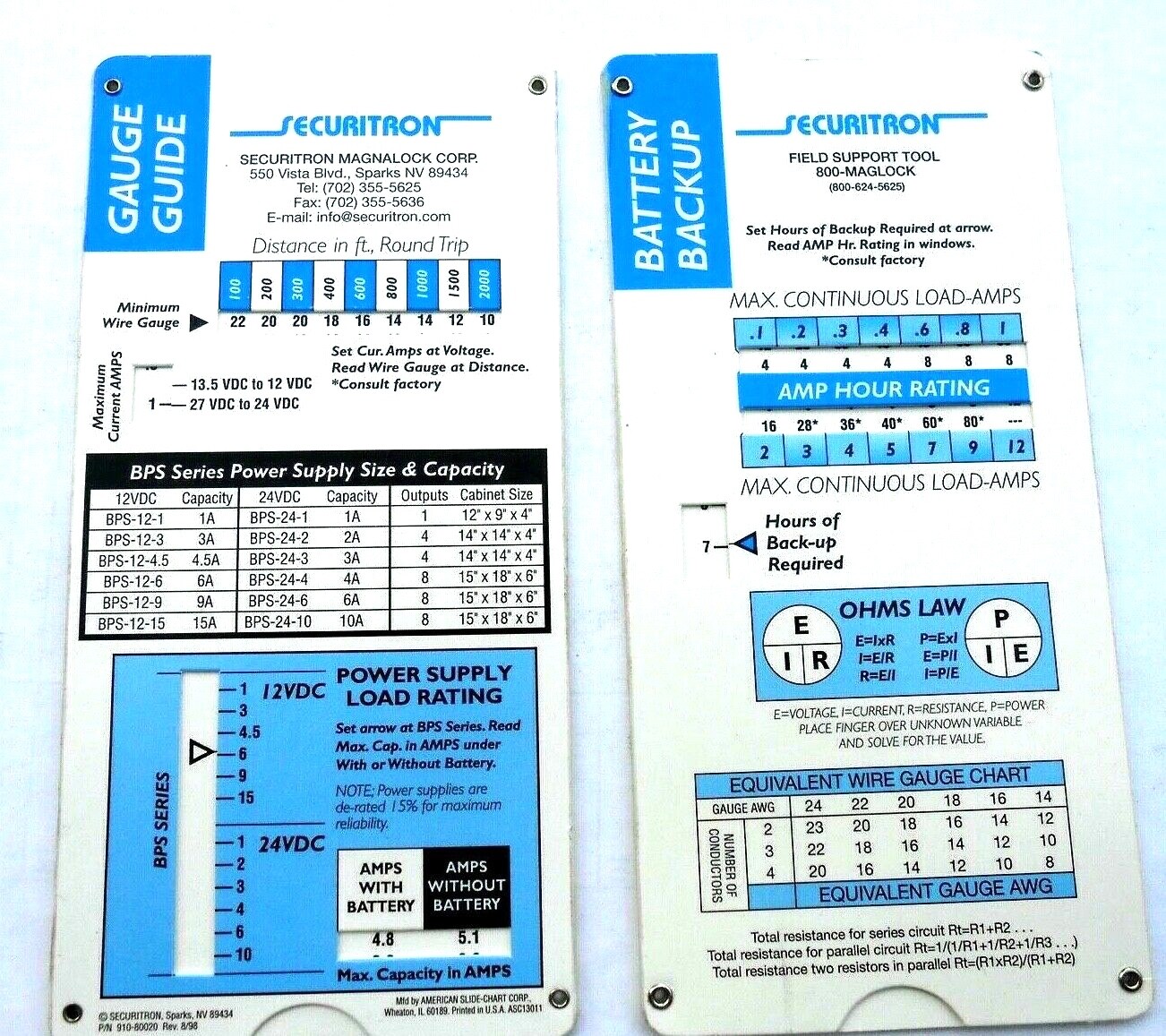 SECURITRON  Magnalock Corp. GAUGE GUIDE    Locksmith