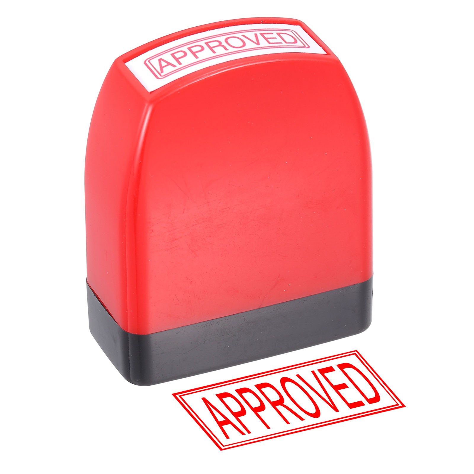 APPROVED Notice Stamp Self Inking, Red Black