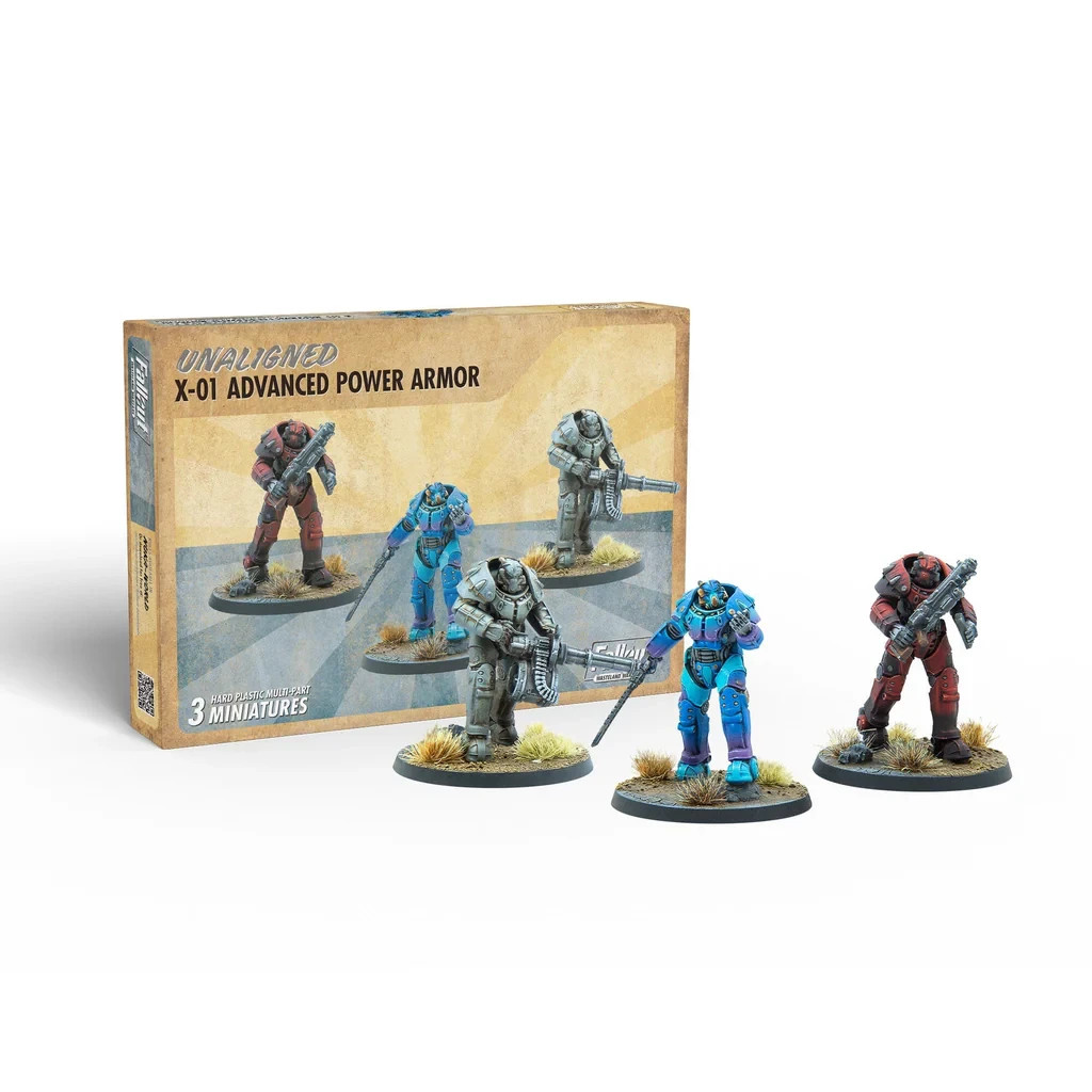 Fallout Wasteland Warfare Unaligned X-01 Advanced Power Armor Miniatures ($55)