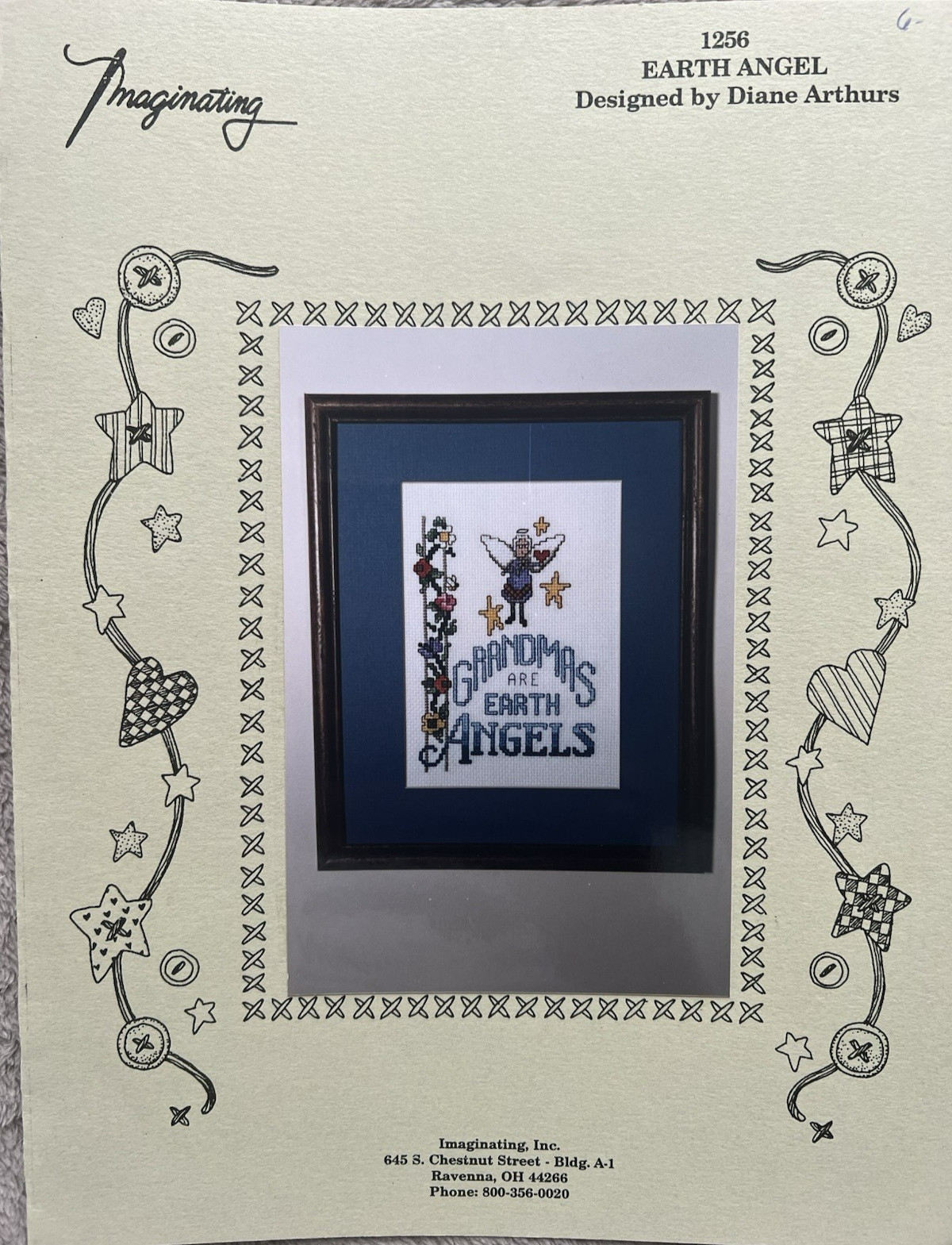Diane Arthurs Imaginating Earth Angel Cross Stitch Chart 1996 1256 New