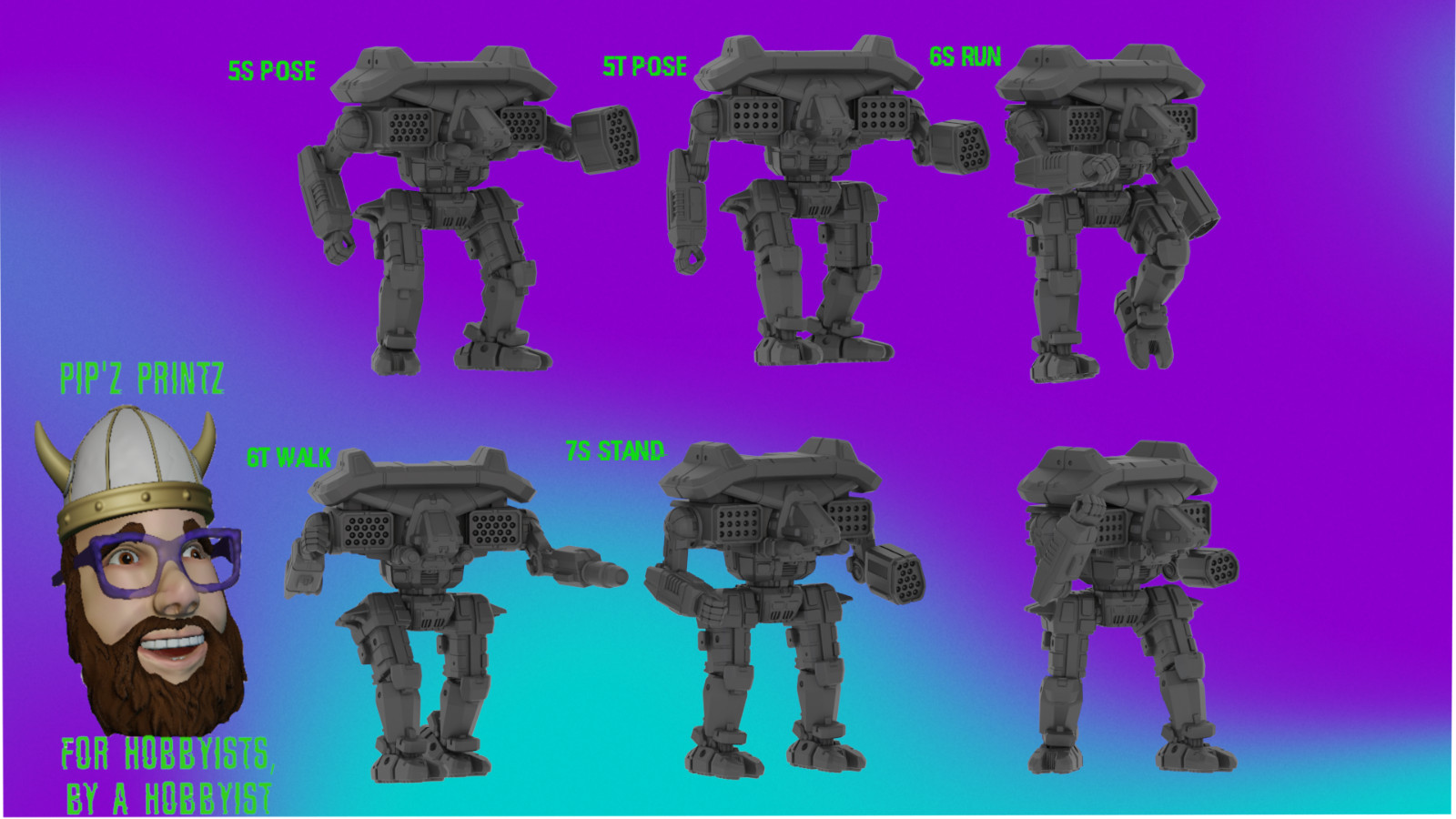 Salamander Alternate Mech Model For Battletech 6mm-10mm-15mm RLWS