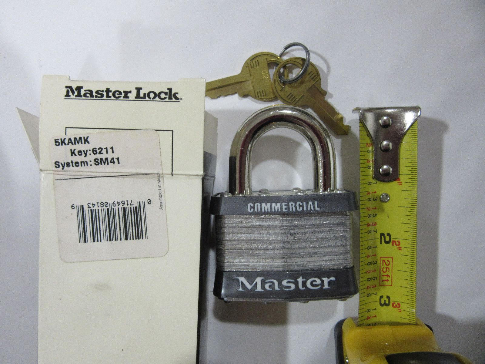 Master Lock 5KA Heavy Duty 2" Wide Pad Lock Keyed Alike NEW!!! Free Shipping