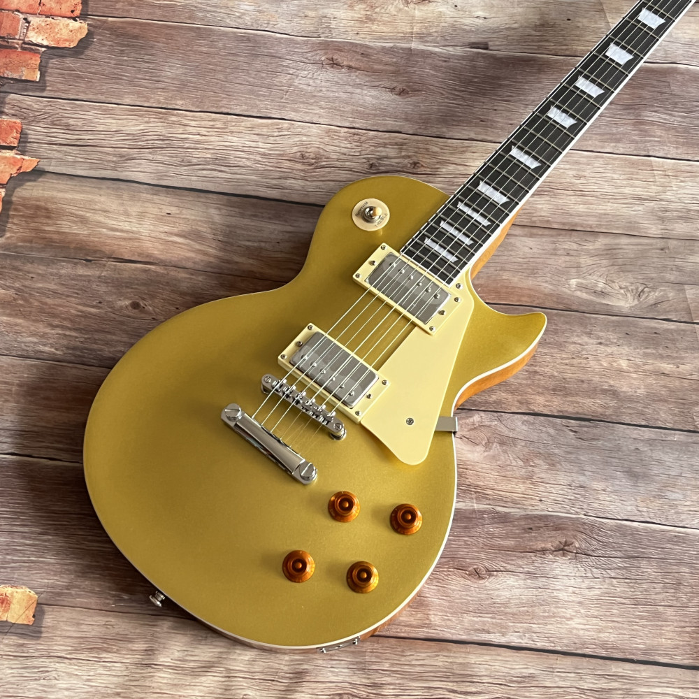 Gold Top electric guitar 6 strings Stainless Frets in stock free shipping