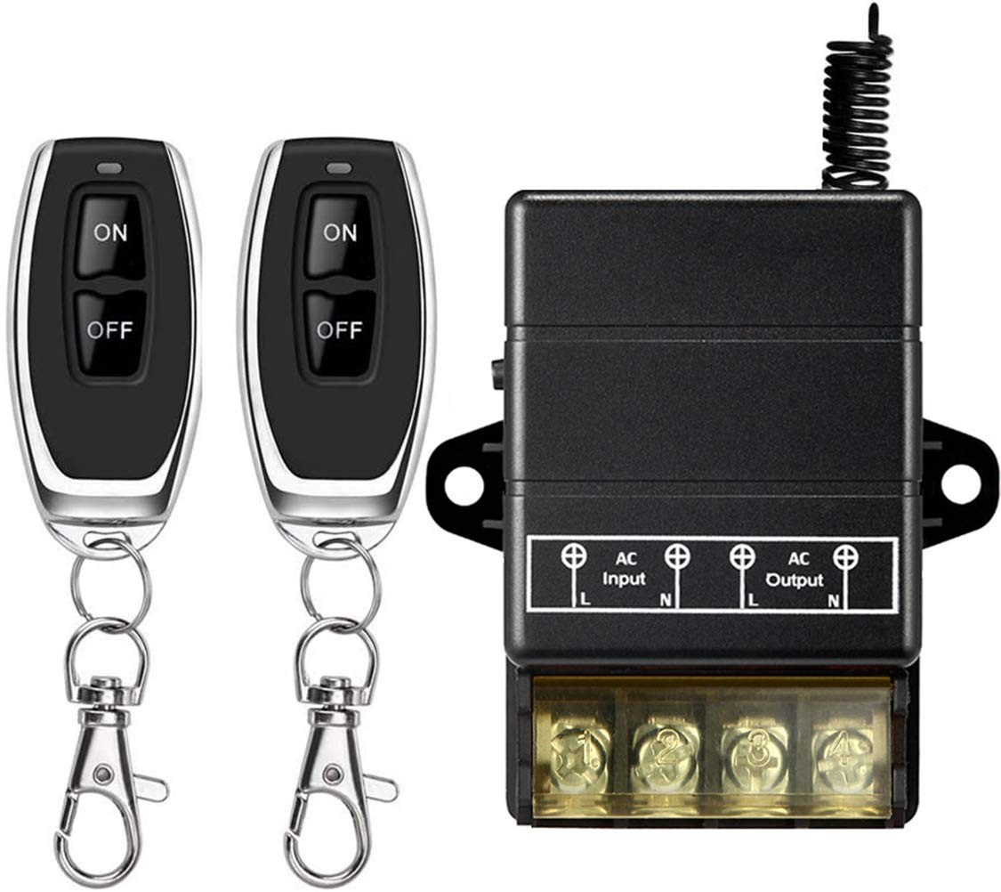 VONVOFF Wireless Remote 110V-240V/40A relay/328ft, black