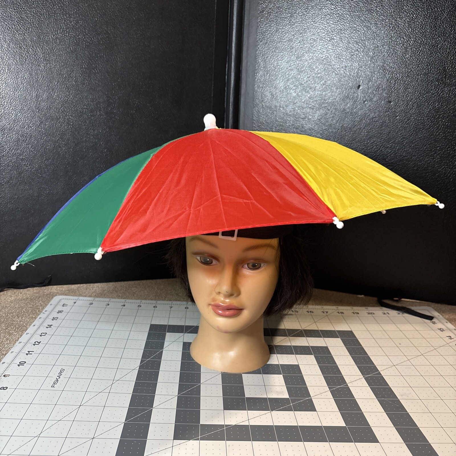 Rainbow Umbrella Hat Hands Free For Better Outdoor Activities Stay Cool In Sun