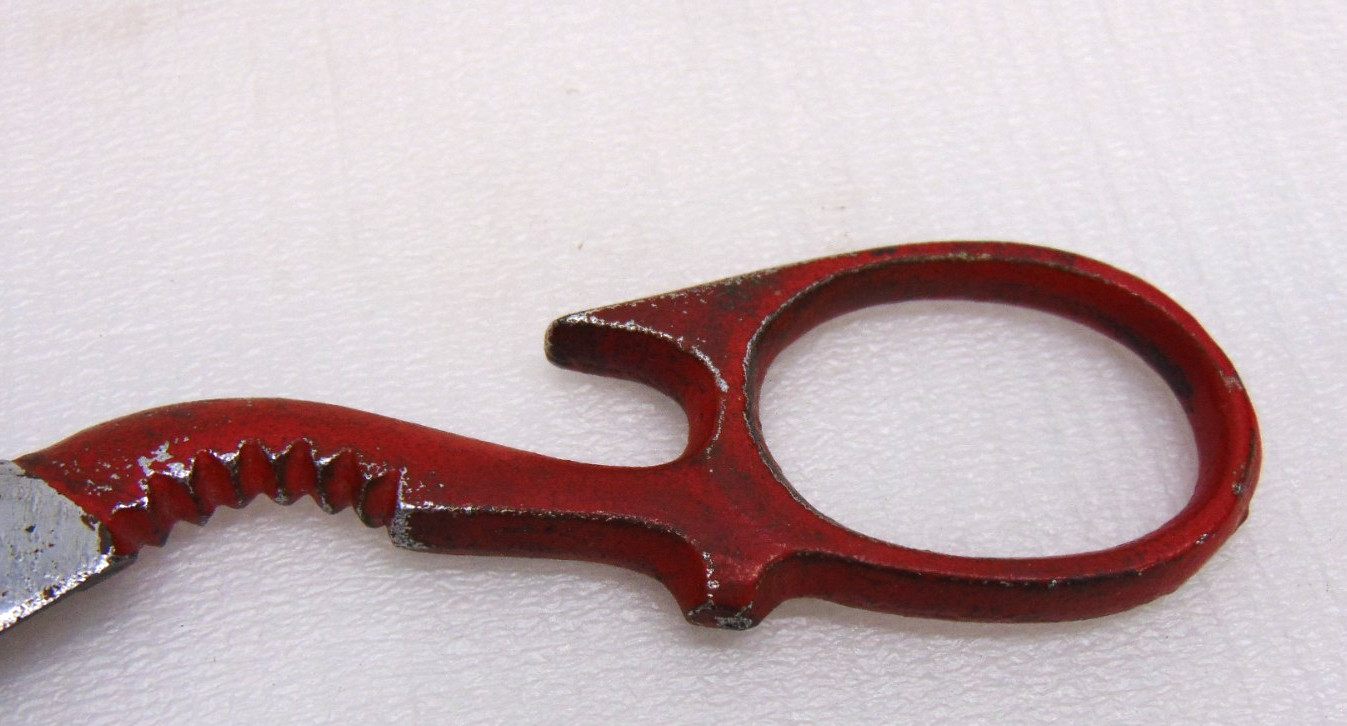 Vintage Red Kitchen Shears Scissors Claw Bottle Opener Nut Cracker Screwdriver