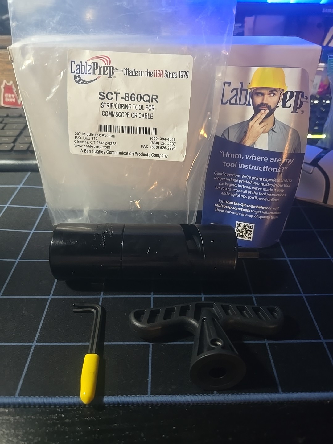 CablePrep Ben Hughes SCT-860QR Stripping / Coring Tool For Commscope QR Cable