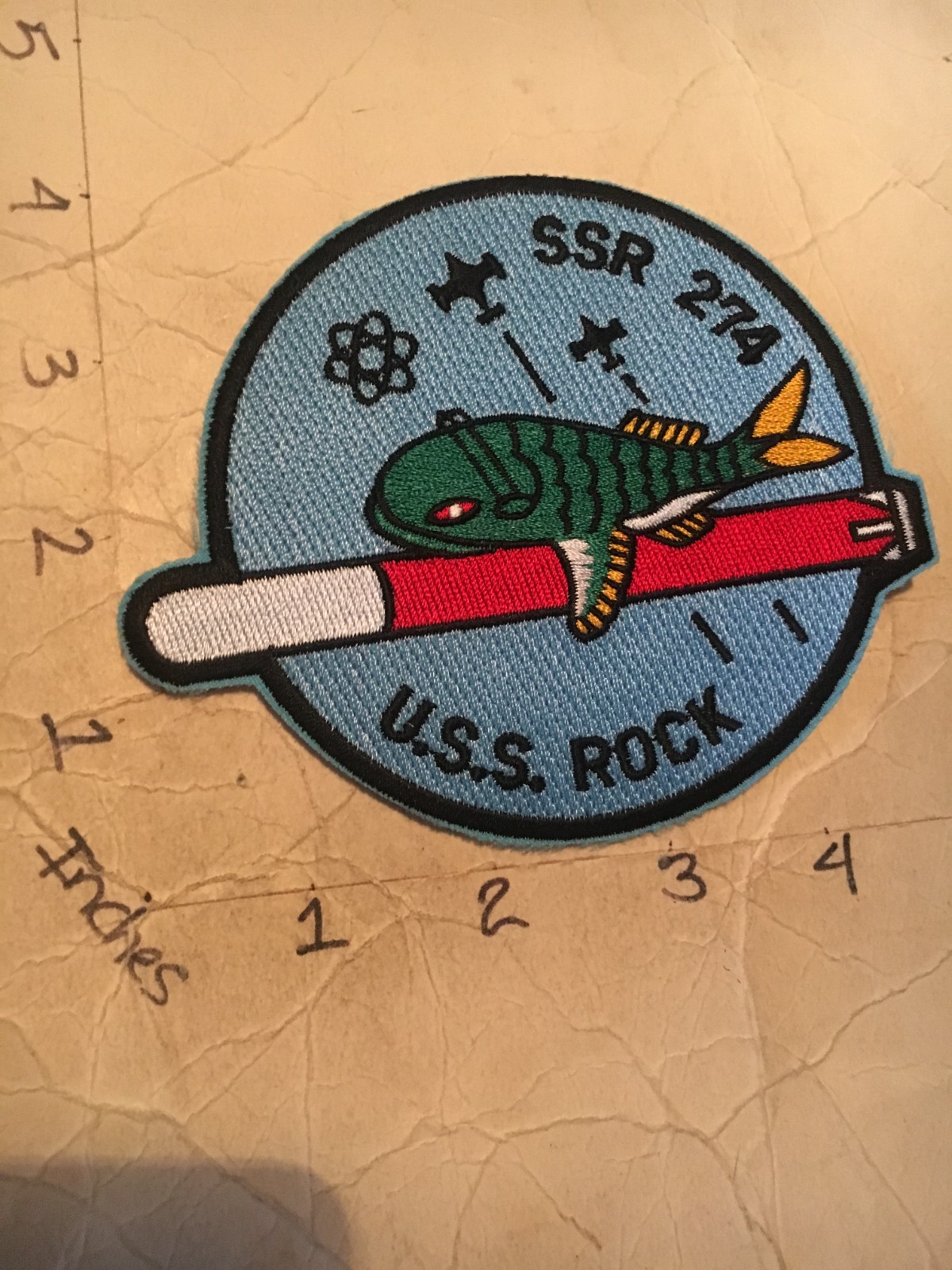 US NAVY USS Rock SSR-274 Submarine Patch 8/1/25