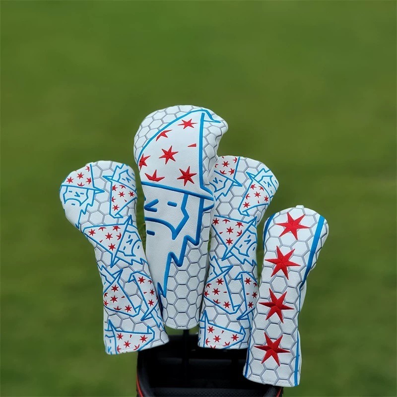 Bettinardi White Wizard Leather Headcover Driver, Fairway Wood, Hybrid