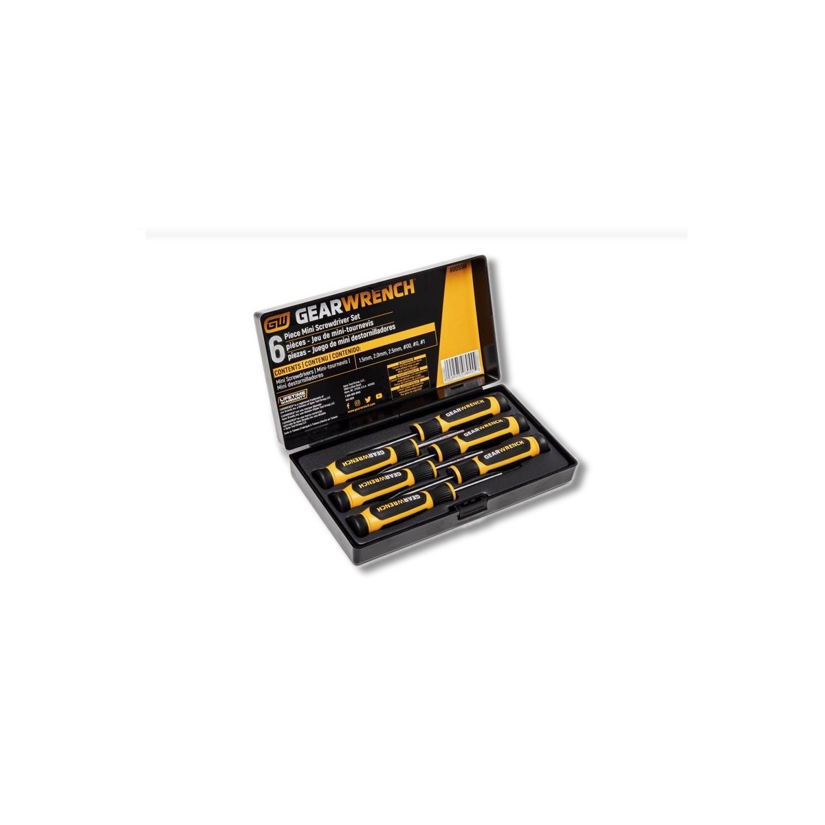 Gearwrench Phillips/Slotted Mini Screwdriver Set 6 pc 80055H