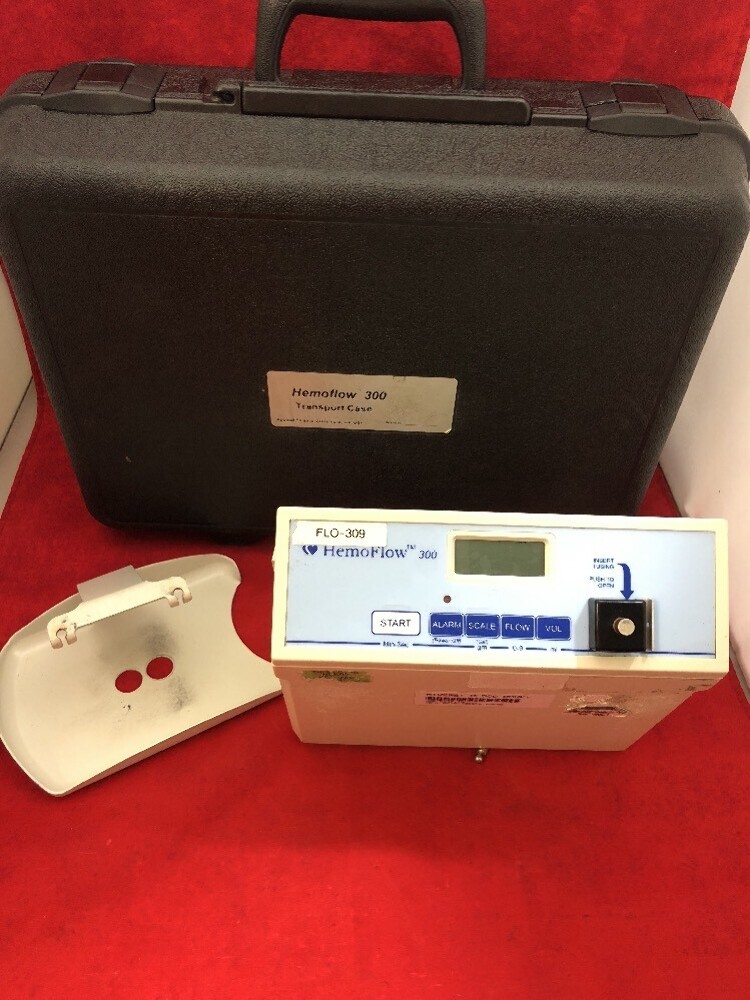 APPLIED SCIENCE HemoFlow 300 Blood Draw Monitor in Case w/ Collection Tray