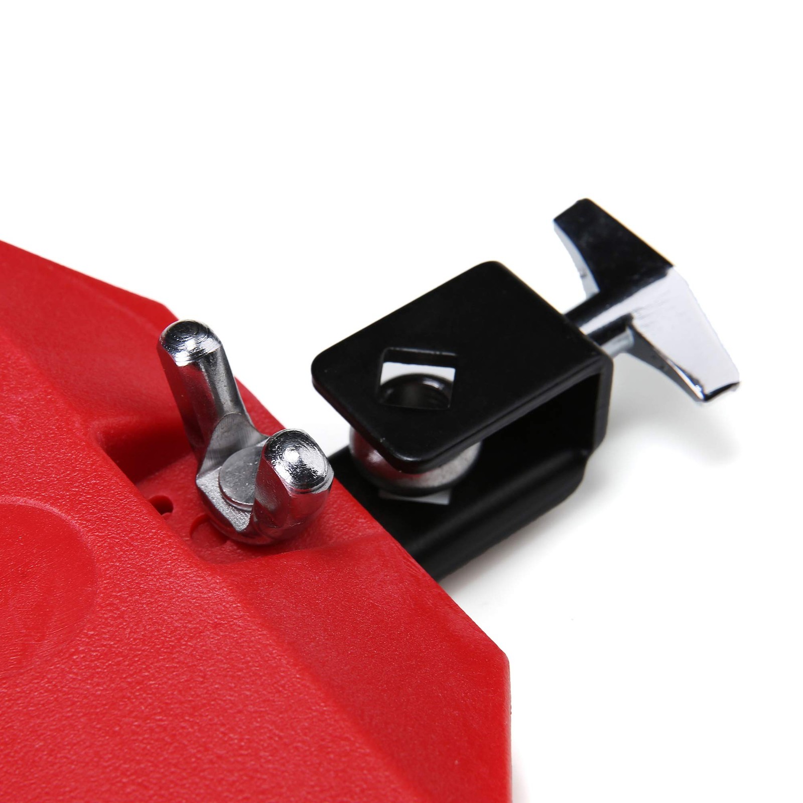 Jam Block, Red Musical Percussion Latin Drum Instrument, Plastic