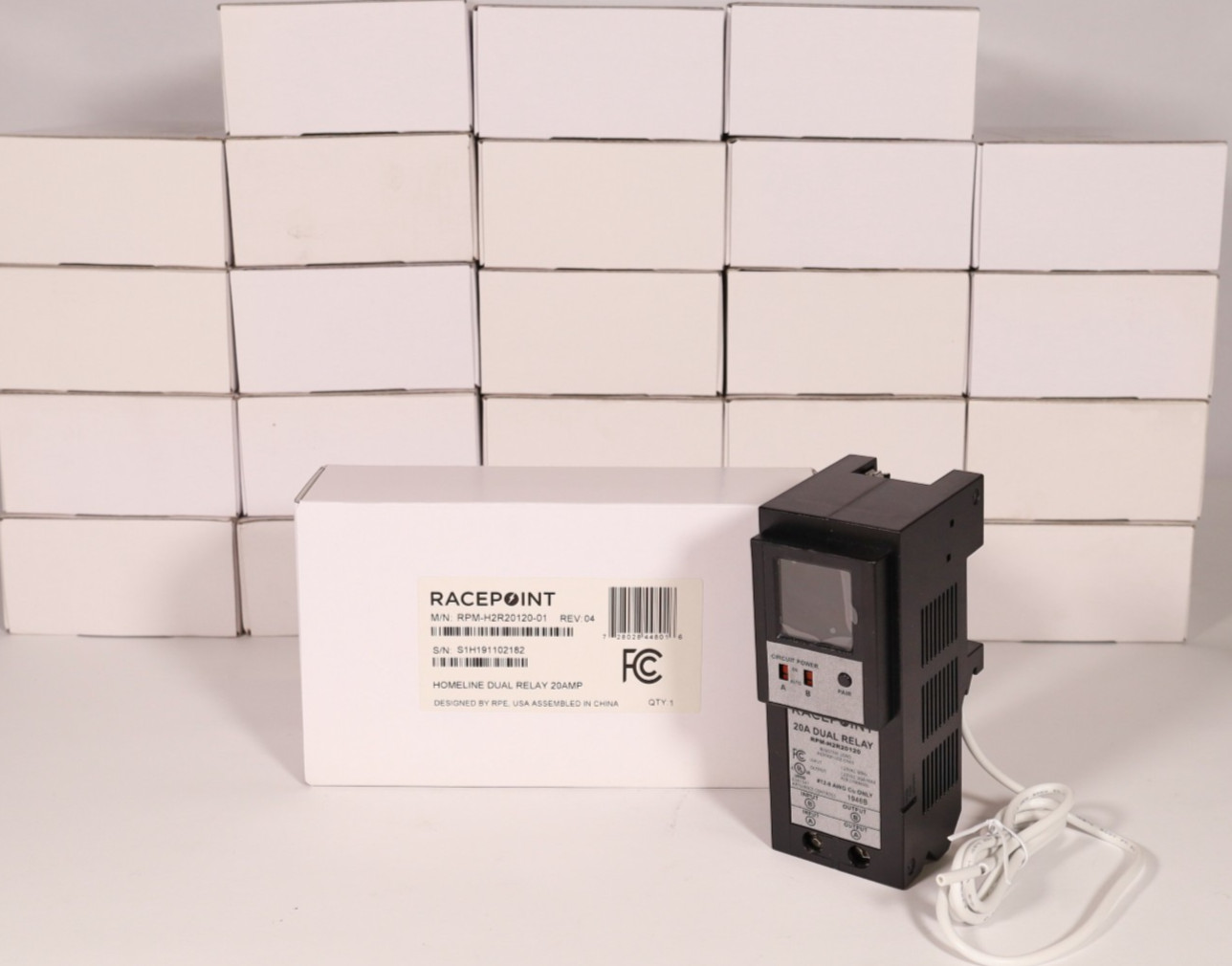 (Lot of 24) Savant Racepoint Homeline Dual Relay Dimmer 20A RPM-H2R20120-01