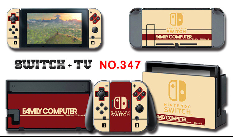 Vinyl Decal Skin Sticker Protector for Nintendo Switch NES Classic