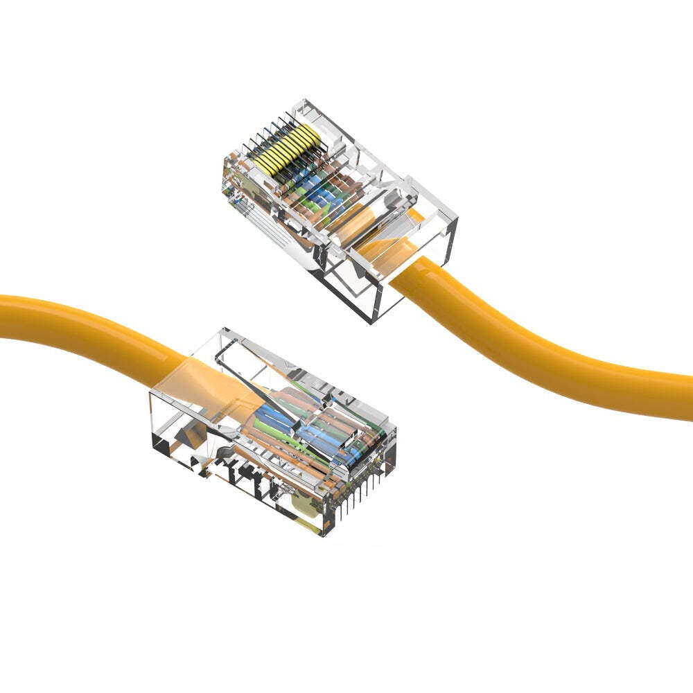 1.5Ft CAT6 UTP Ethernet Network Non Booted Cable Yellow