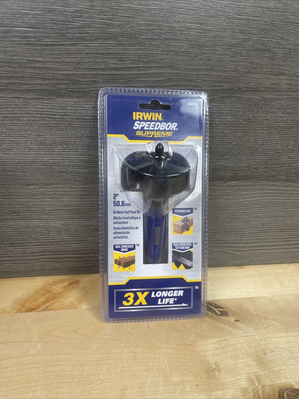 Irwin IWAX2007 Speedbor Supreme Self Feed Bit 2'' 50.8mm IWAX2007 New