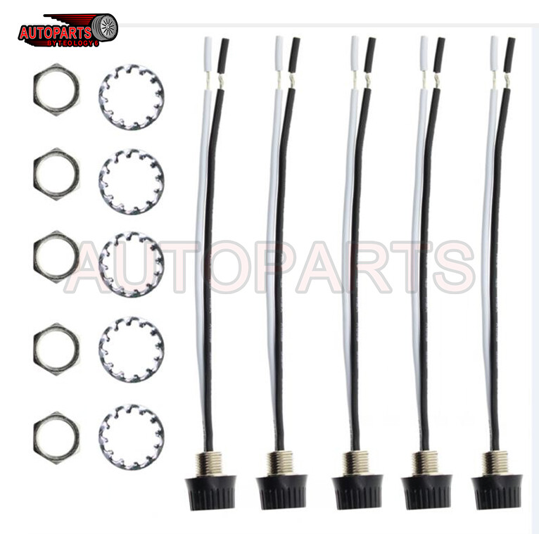 5PCS Black Rotary Stye On/Off Canopy Wire Zing Ear Switch Metal Base CP.QM.827