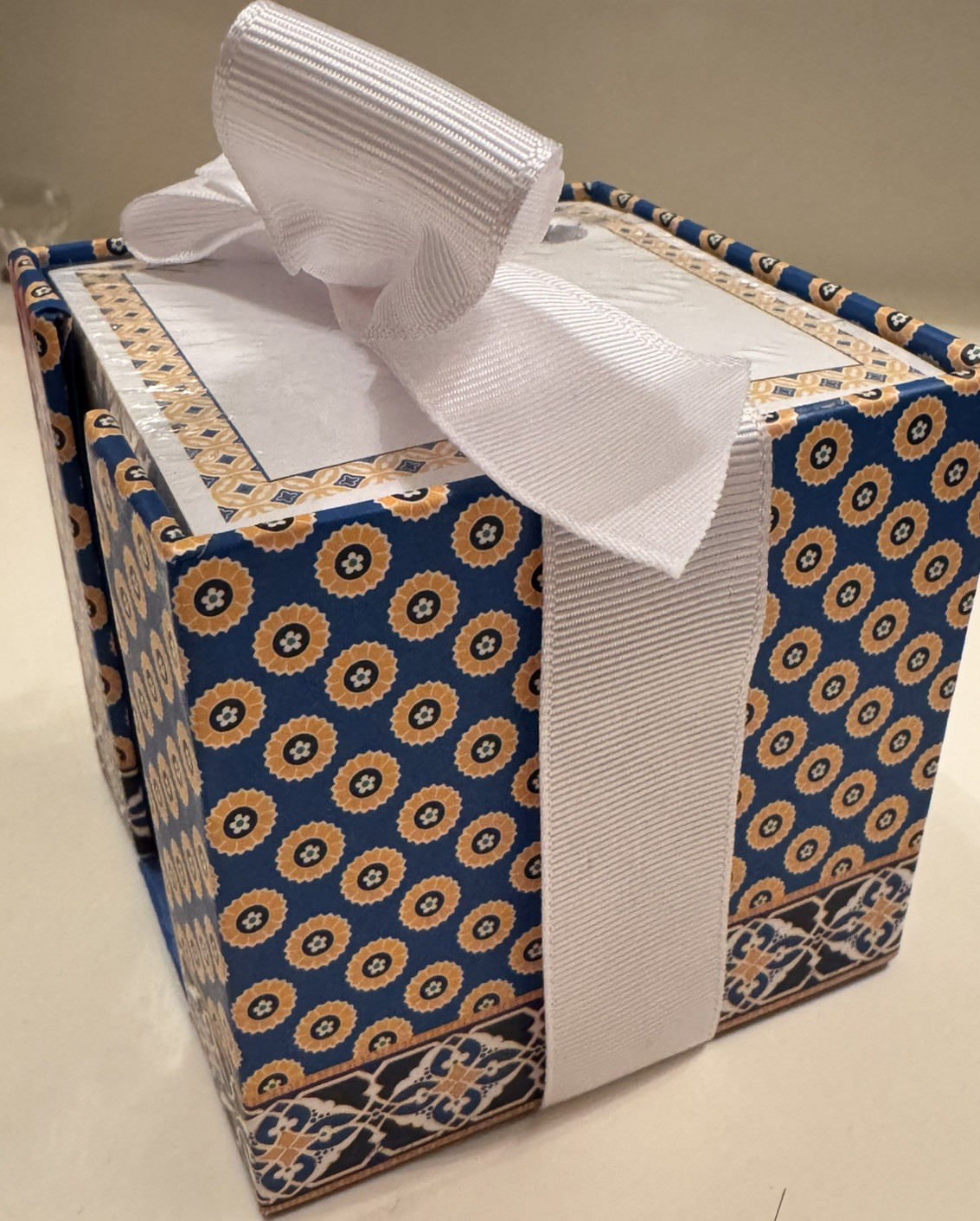 New Vera Bradley Take Note Cube Riviera Blue
