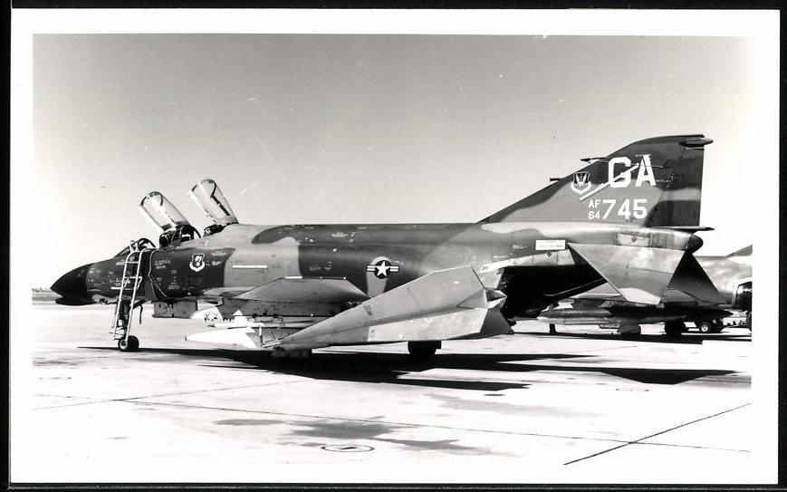 Photography Aircraft McDonnell F-4 Phantom of the US Air Force with Target Dart
