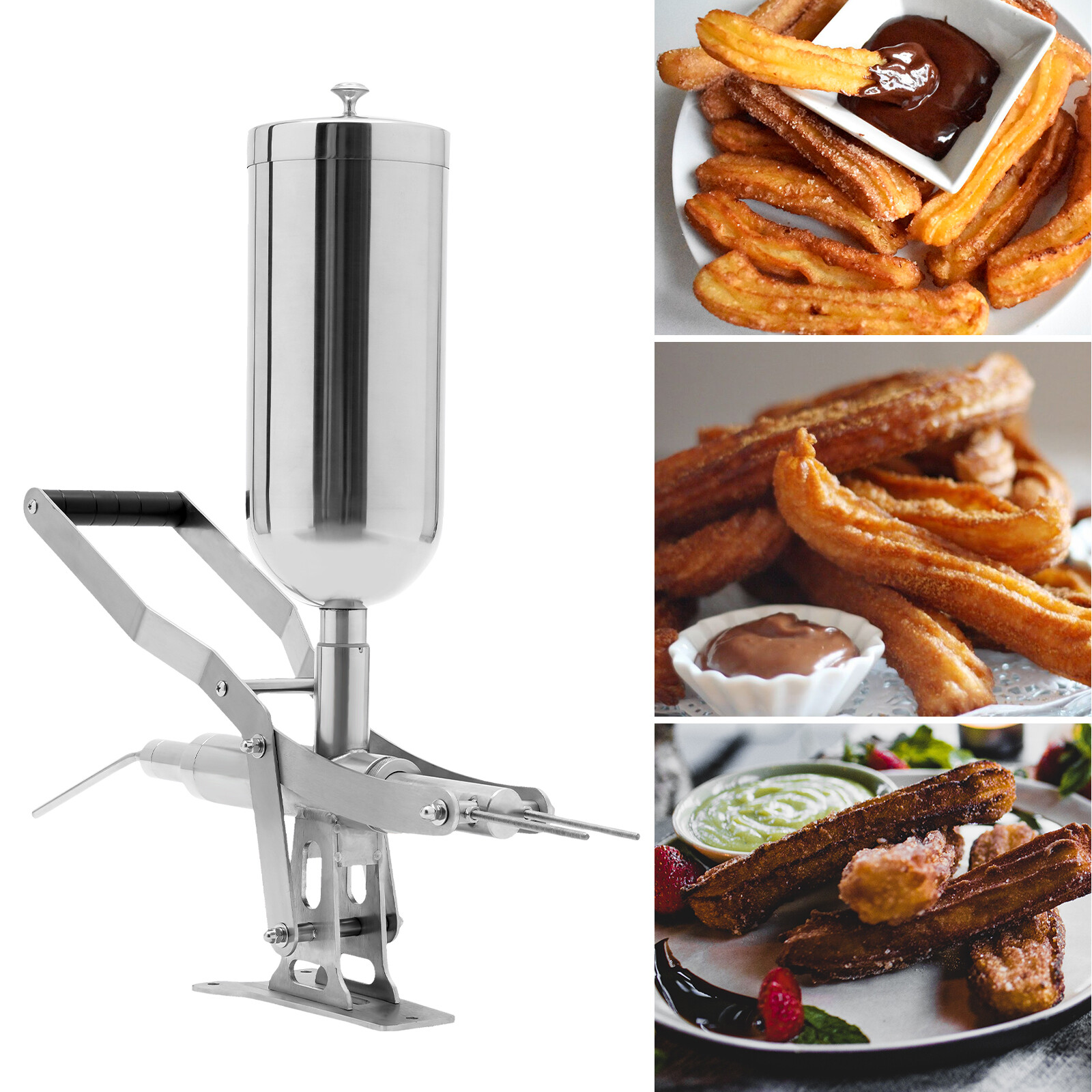Manual Donut Filler Stainless Steel Latin Fruit Donut Machine 5L Commercial
