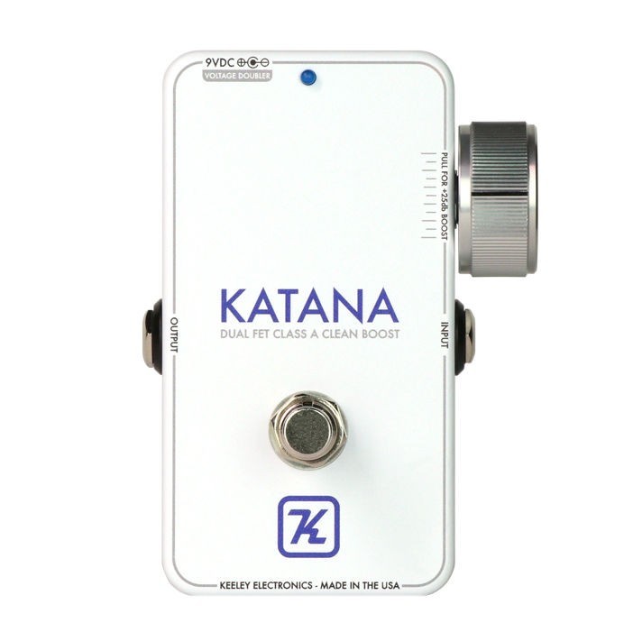 Keeley Katana Clean Boost Throwback White, BRAND NEW IN BOX! FREE S&H IN U.S.!