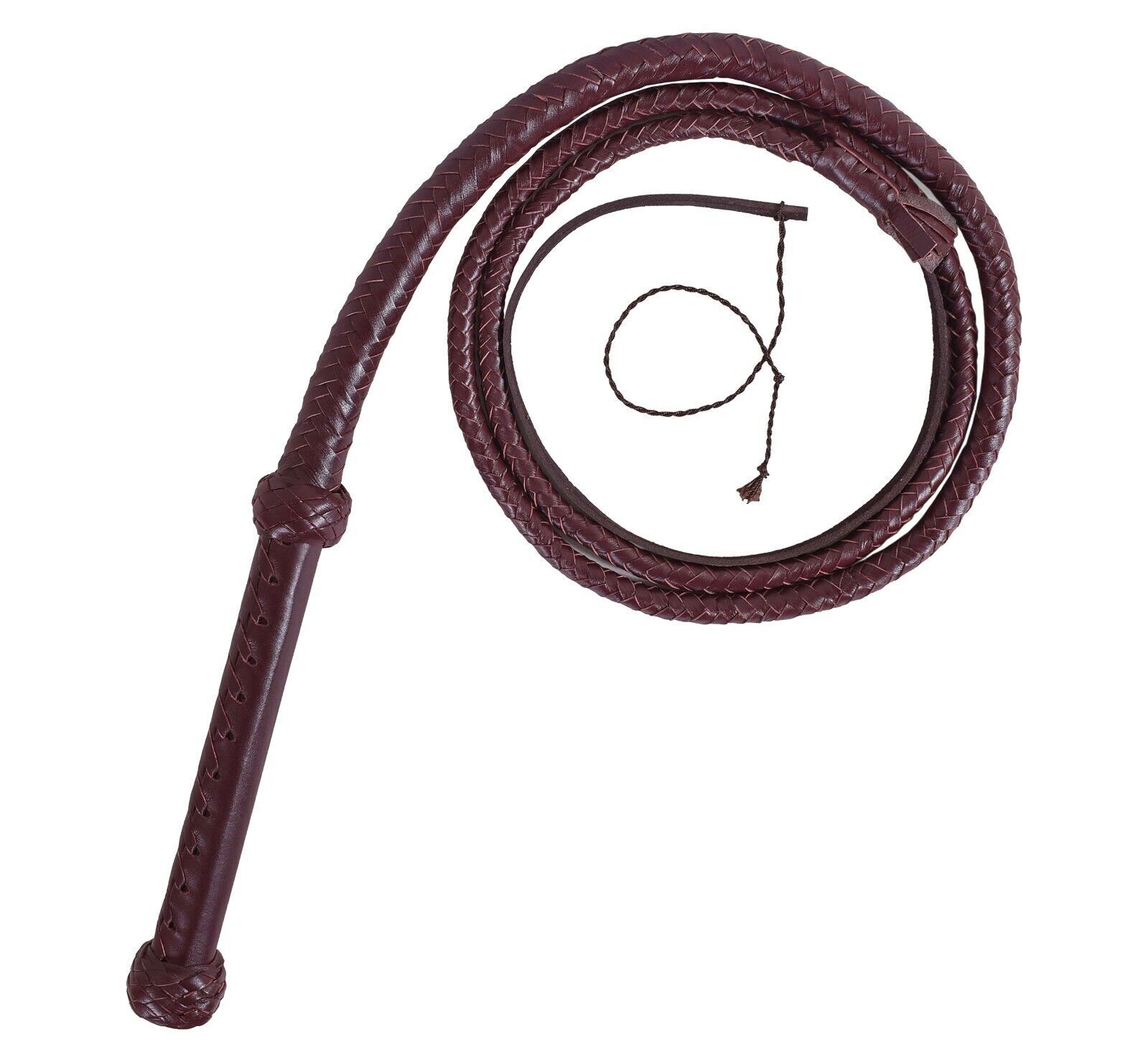 Genuine Cowhide Bull WHIP 04 TO 16 FEET Long 16 Plaits Brown Indiana Jones Whip