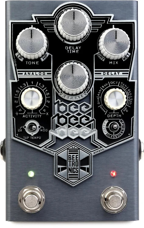 Beetronics FX BeeBeeDee Analog Delay Pedal - Steel Stinger, Sweetwater Exclusive