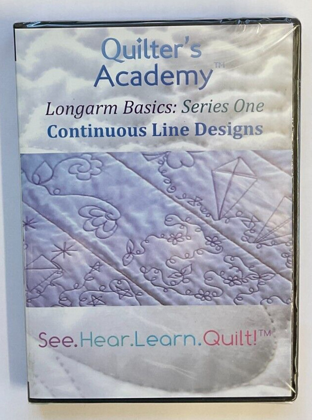 QUILTER'S ACADEMY -#ML00402-LONG ARM BASICS-SERIES 1 DVD, CONTINUOUS LINE DESIGN