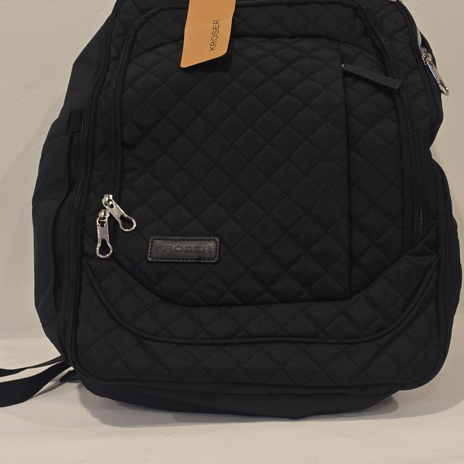 KROSER Black LAPTOP BACKPACK