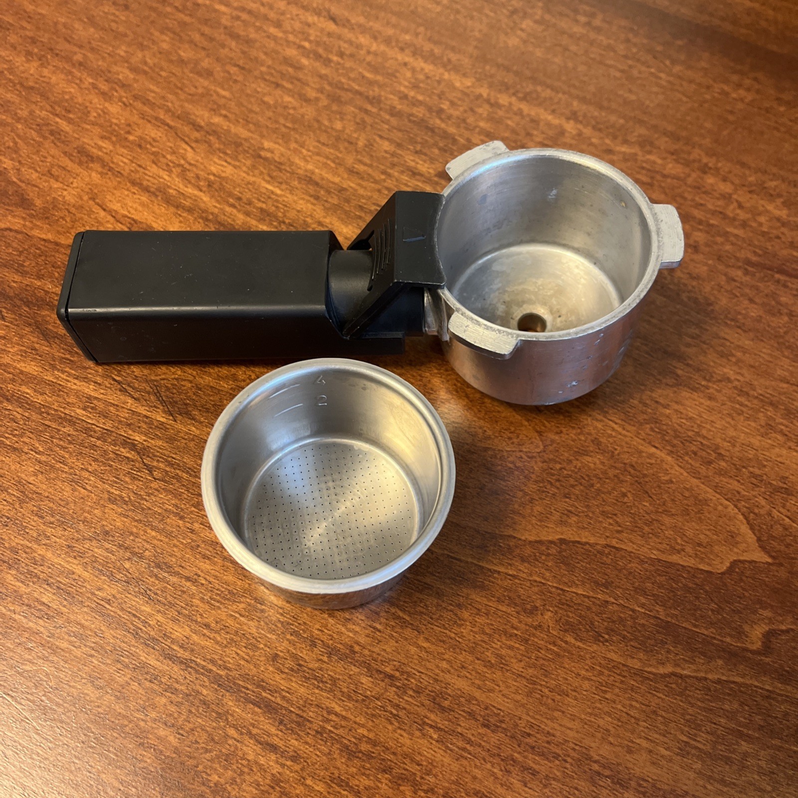 Melitta MEX1B & Salton EX-45 Espresso Part Portafilter Filter + Basket in Black