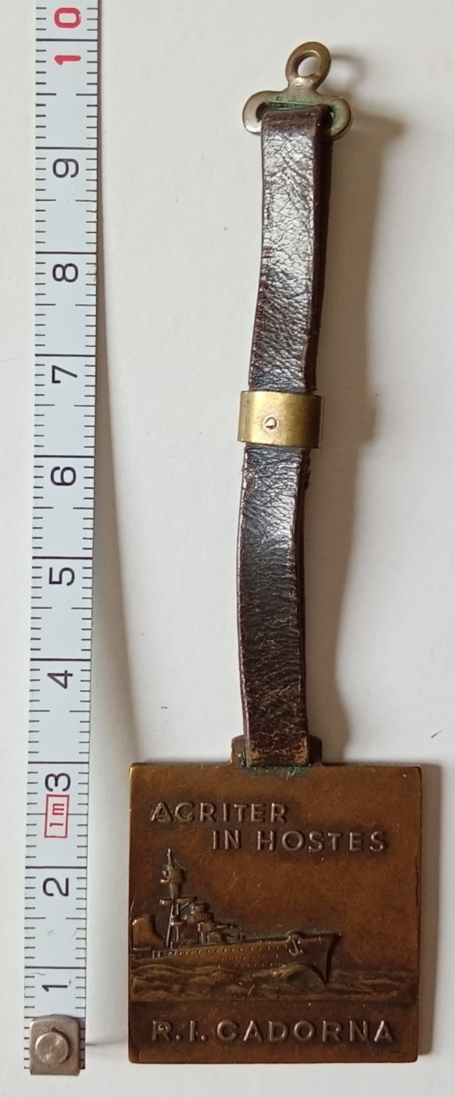 ROYAL MEDAL CRUISER CADORNA REGIA NAVY MILITARY SHIP WAR BEHIND....