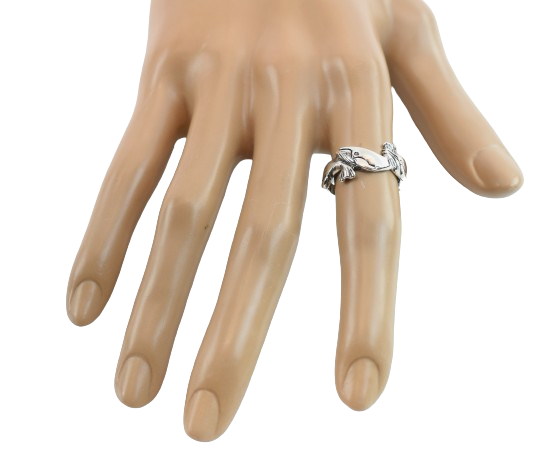 Humpback Whale 925 Sterling Silver Ring Sizes 6.5, 7