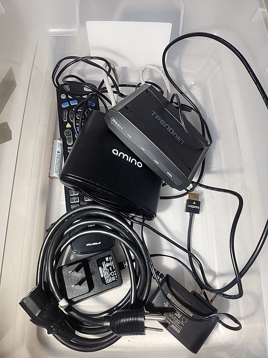 AMINO A140 DECODER  ,FASTEST MODEL,HDMI OUTPUT + Trendnet + Remote Untested