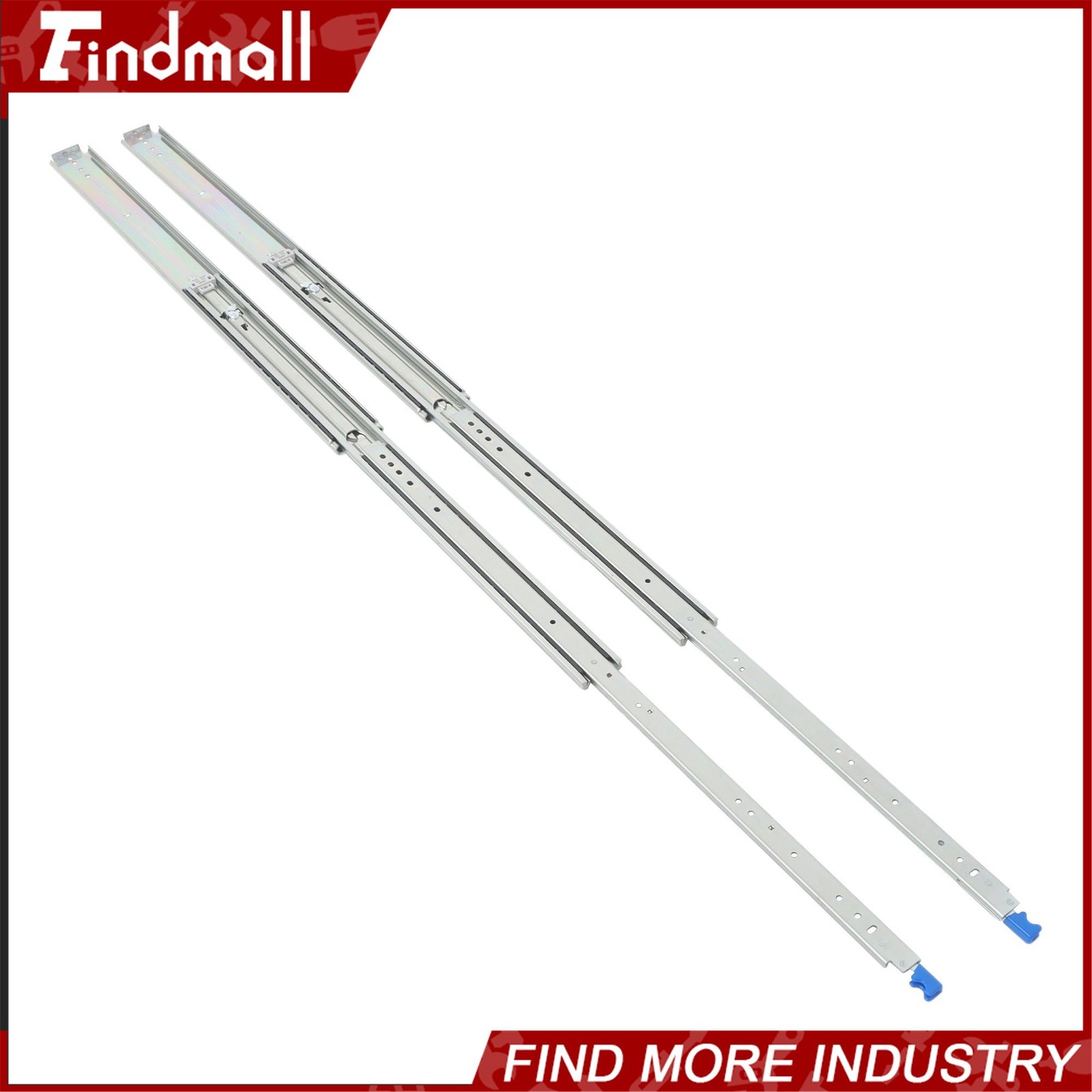 Findmall Heavy Duty 38" Drawer Slides w/Lock 500lb - Full Extension Ball Bearing