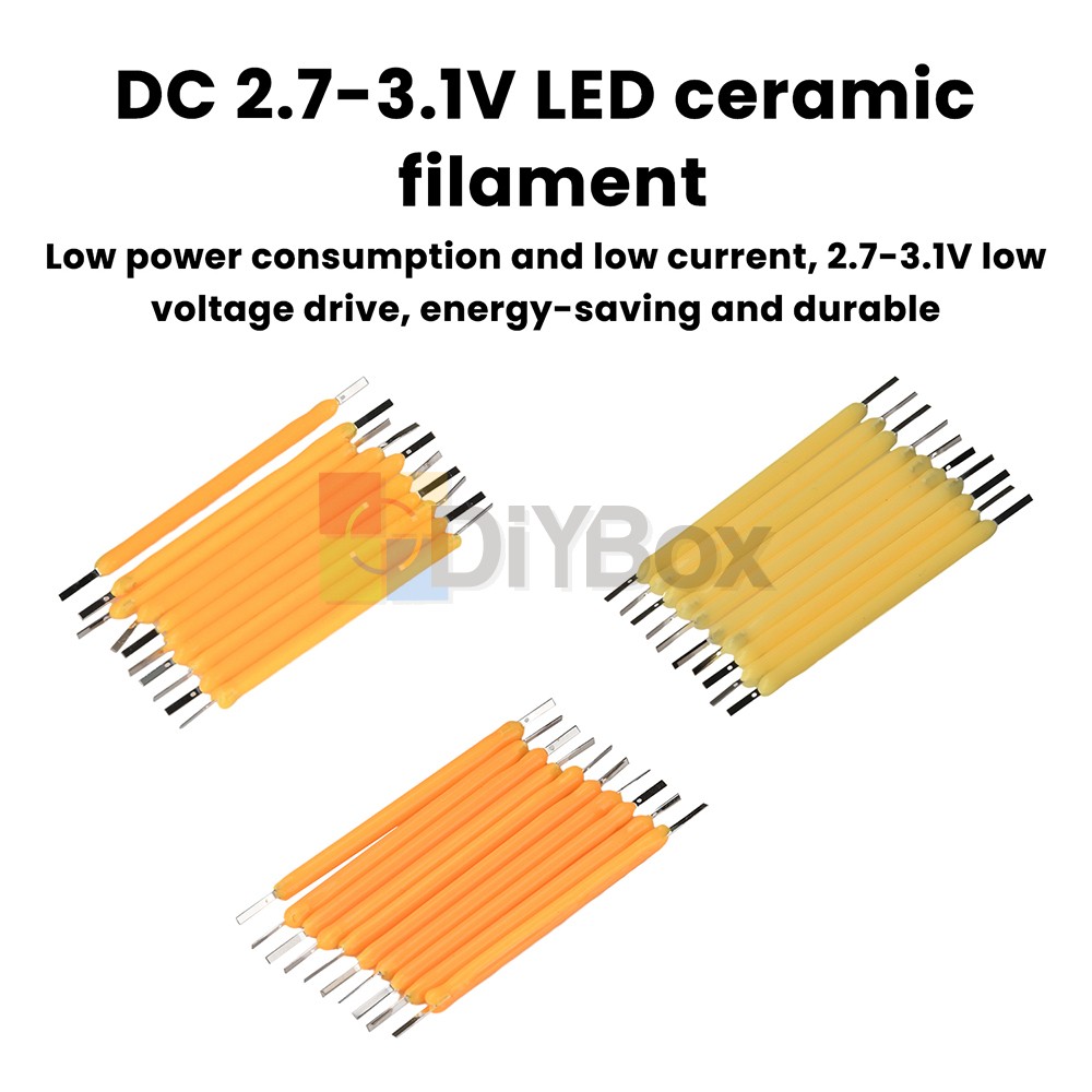 Lot LED Filament 38mm Rigid Filament Retro Tungsten Filament for Bulb Repair