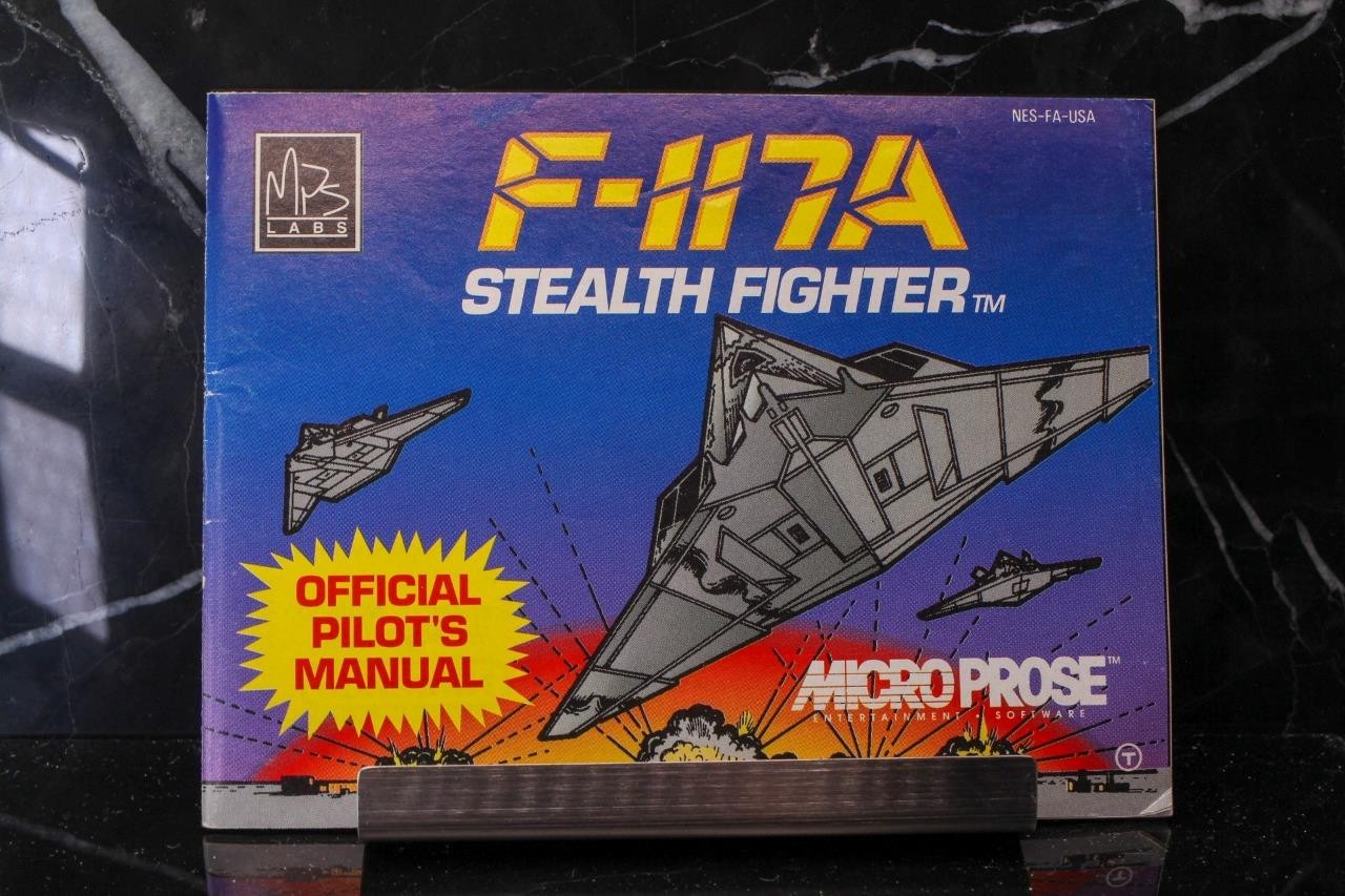 NO GAME- F-117A Stealth Fighter Authentic Manual ONLY! Nintendo NES