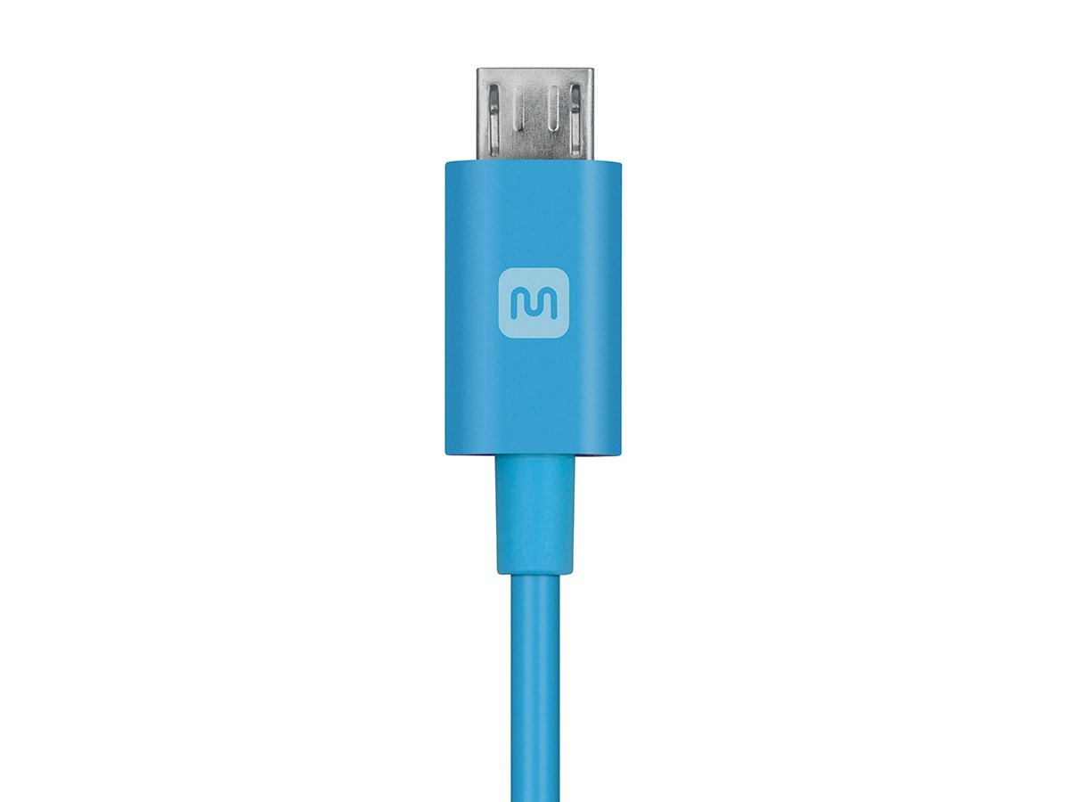 Monoprice Select Series USB A to Micro B Charge & Sync Cable 6ft Blue
