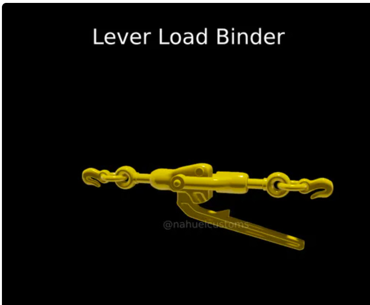 1/35th scale chain binder 6 pack 3d printed