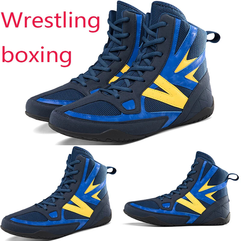 Men's Anti Slip Wrestling Shoes Breathable Fitness Training Boxing Sneakers