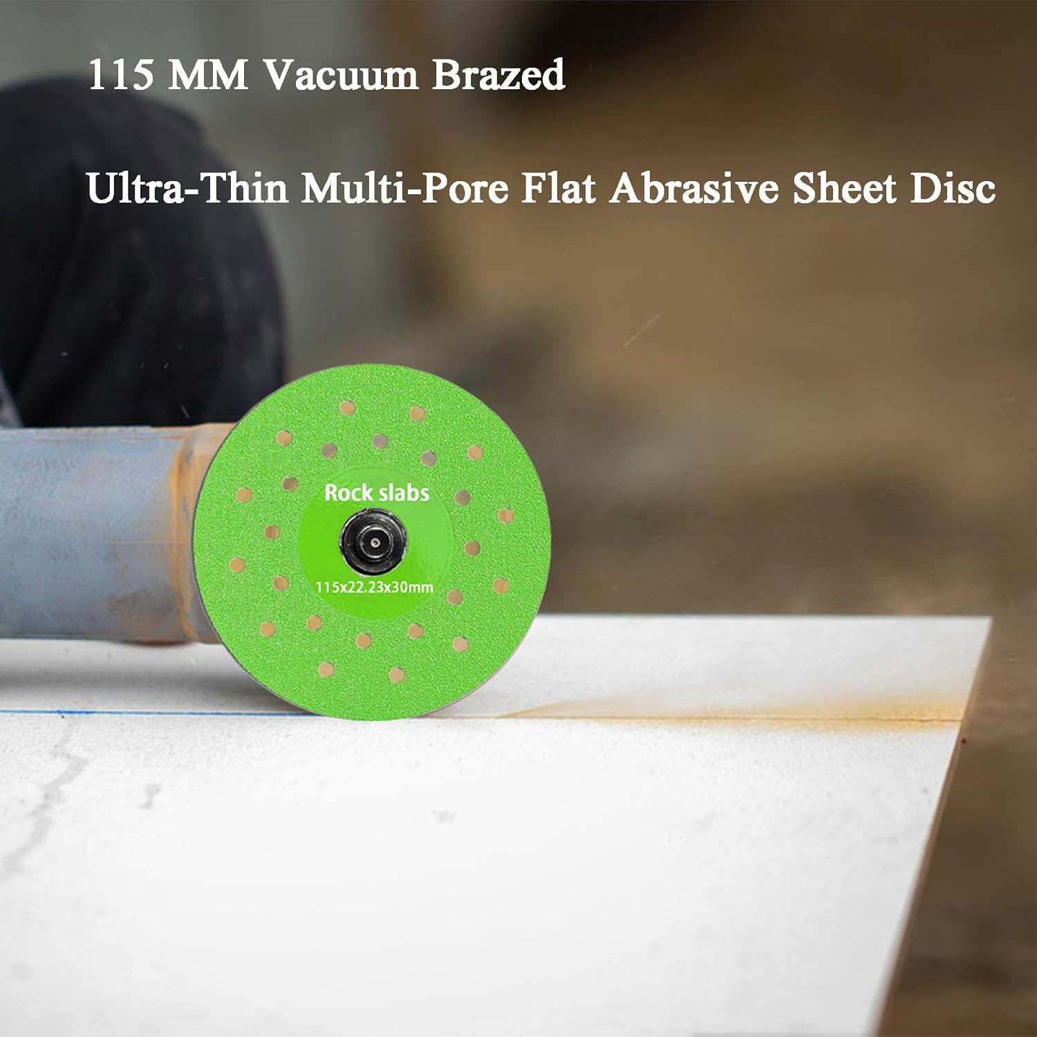 3 Pack 4-1/2" Multi-Pore Rock Slab Grinding Disc for Angle Grinder, Diamond Saw
