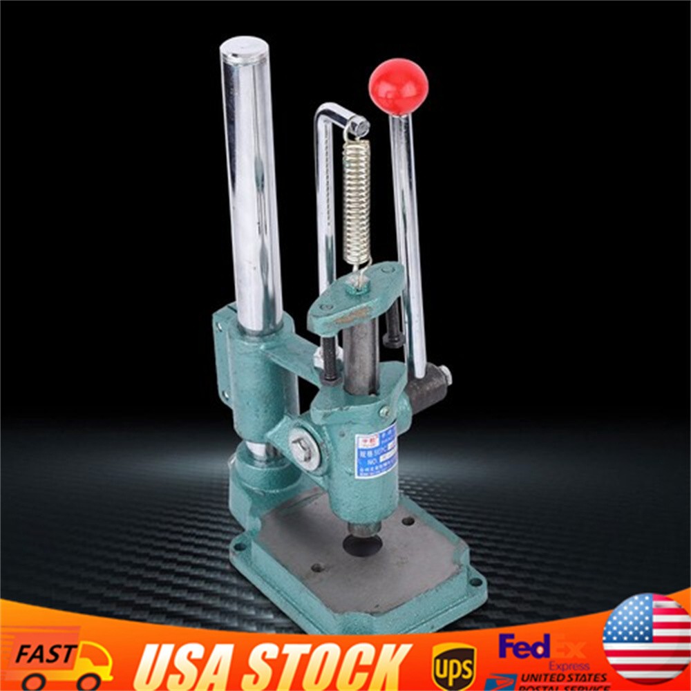 Hand Punch Machine Leather Hole Puncher Manual Embossing Imprinting Press Tool