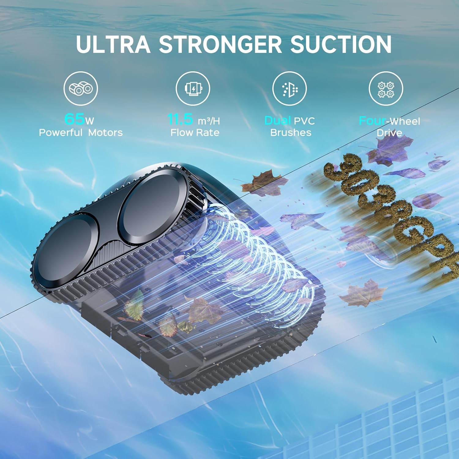 WYBOT C1 Cordless Robotic Pool Vacuum for Inground Pools