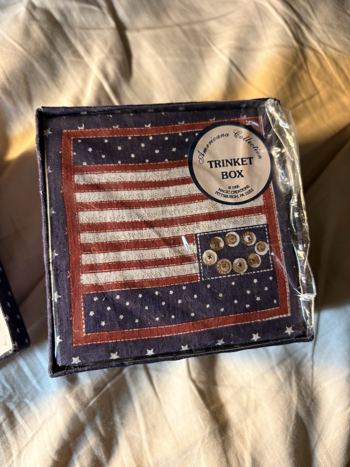 americana collection Trinket Box 2 Set