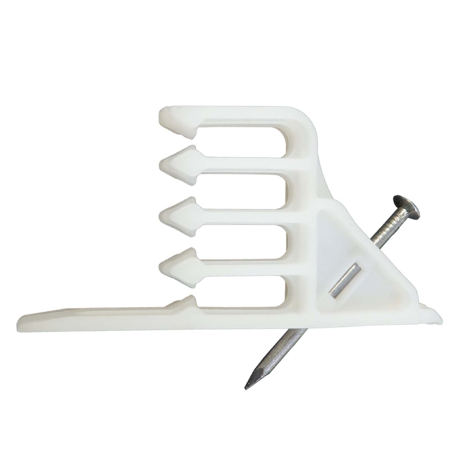 (25 Pack) Airmont Product AP-12034, White Cable Stackers, Multiple Cable Separat