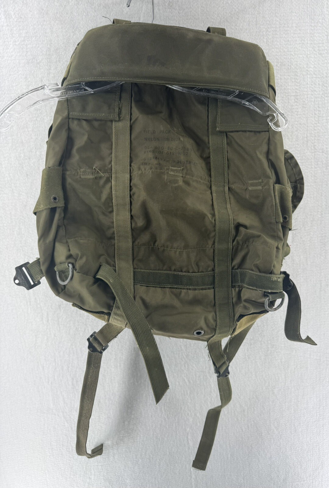 USGI LC-1 Alice Combat Field Pack Without Frame - Nylon Medium Backpack OD Vtg